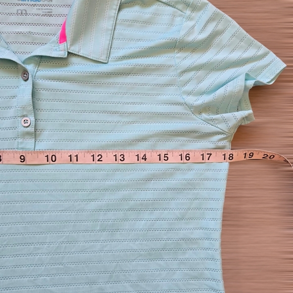 Adidas Climacool Mint Ladies Golf Active Collared Shirt Top Sise Medium - Picture 5 of 9